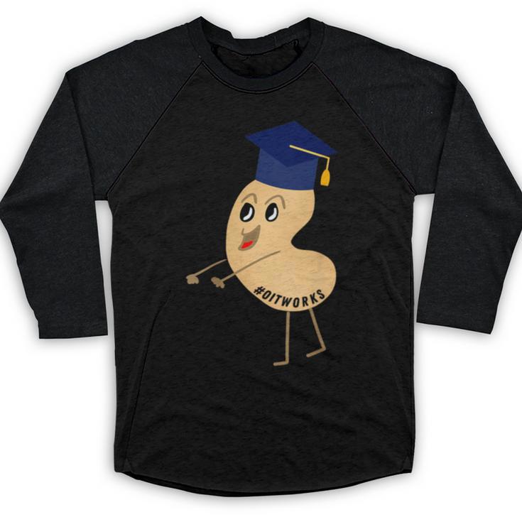 Flossing Cashew OIT For Tree Nut OIT Graduation Baseball Raglan Shirt