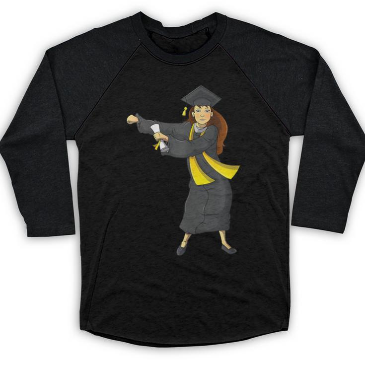 Flossing Graduation Class Of 2019  Women Baseball Raglan Shirt
