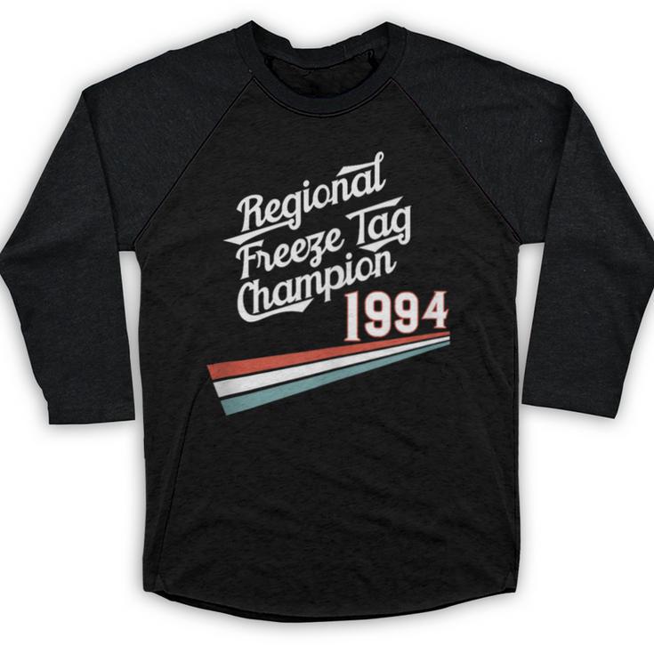 Freeze Tag 90s Nostalgia Baseball Raglan Shirt