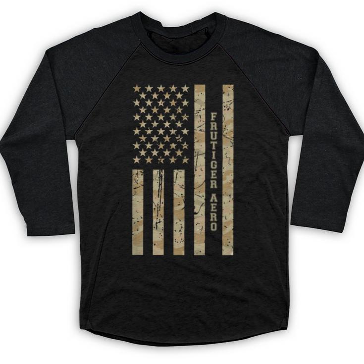 Frutiger Aero Aesthetic Retro Tech Desert Camo Distressed Baseball Raglan Shirt