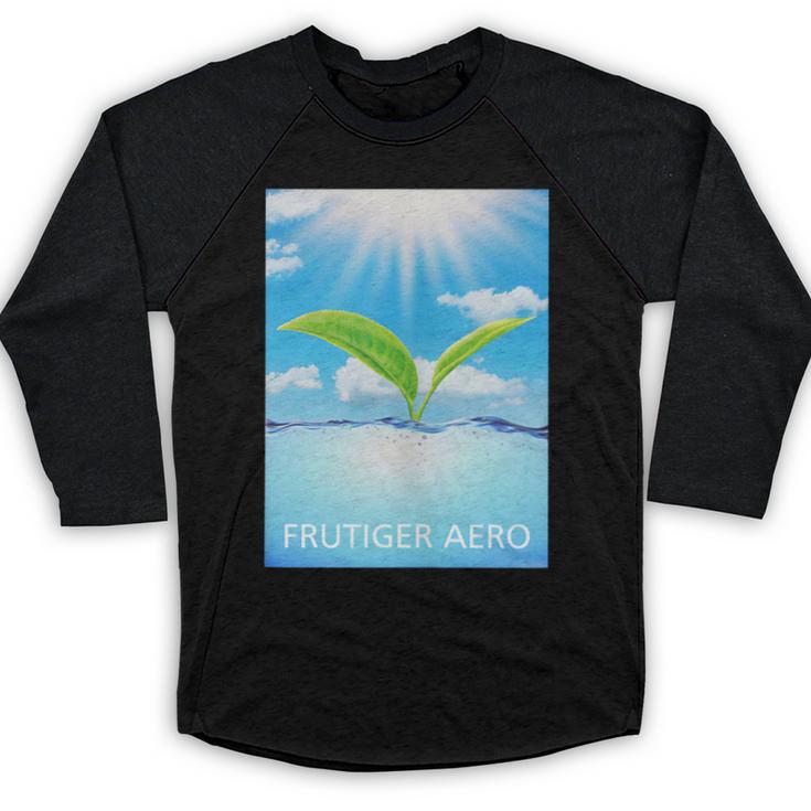 Frutiger Aero Aesthetics Baseball Raglan Shirt