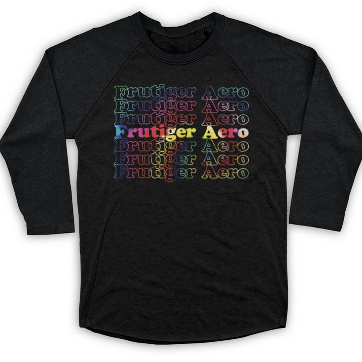 Frutiger Aero Graphic Er Tie Dye Baseball Raglan Shirt