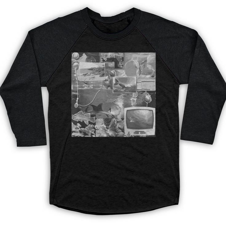 Frutiger Aero Y2K Old School Retro Vibes Baseball Raglan Shirt