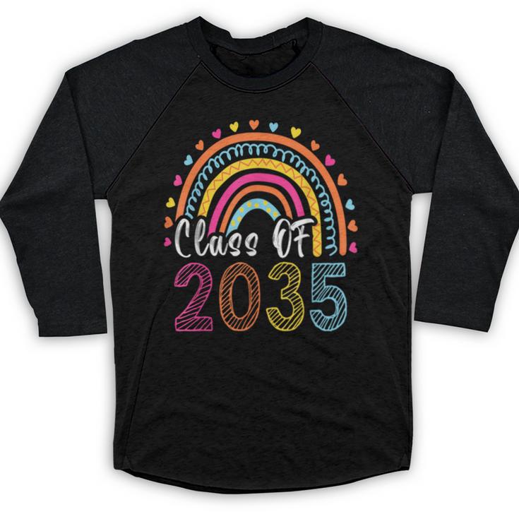 Future Class Of 2035 Preschool Graduation Pre-K Graduate Baseball Raglan Shirt