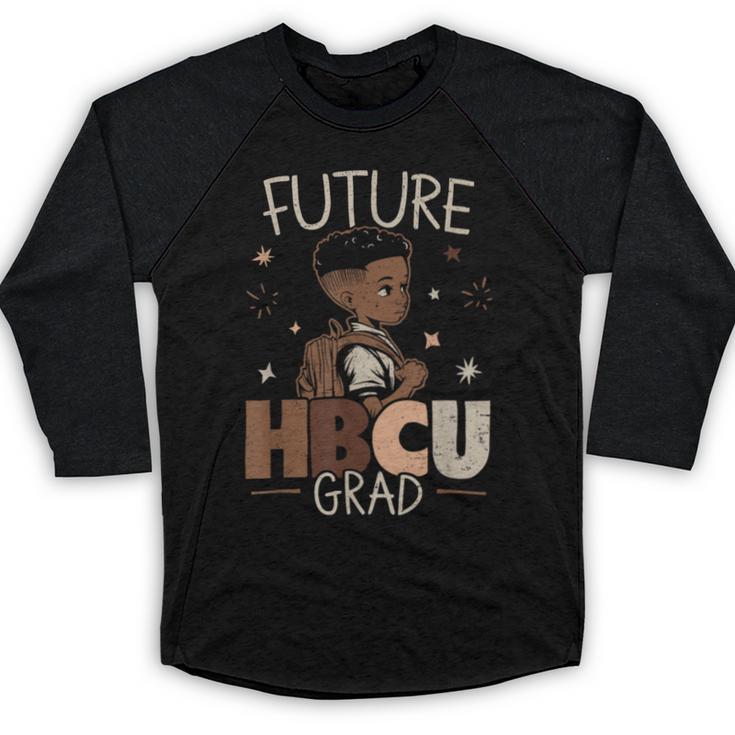 Future HBCU Grad Graduate Afro Boy College Graduation Baseball Raglan Shirt