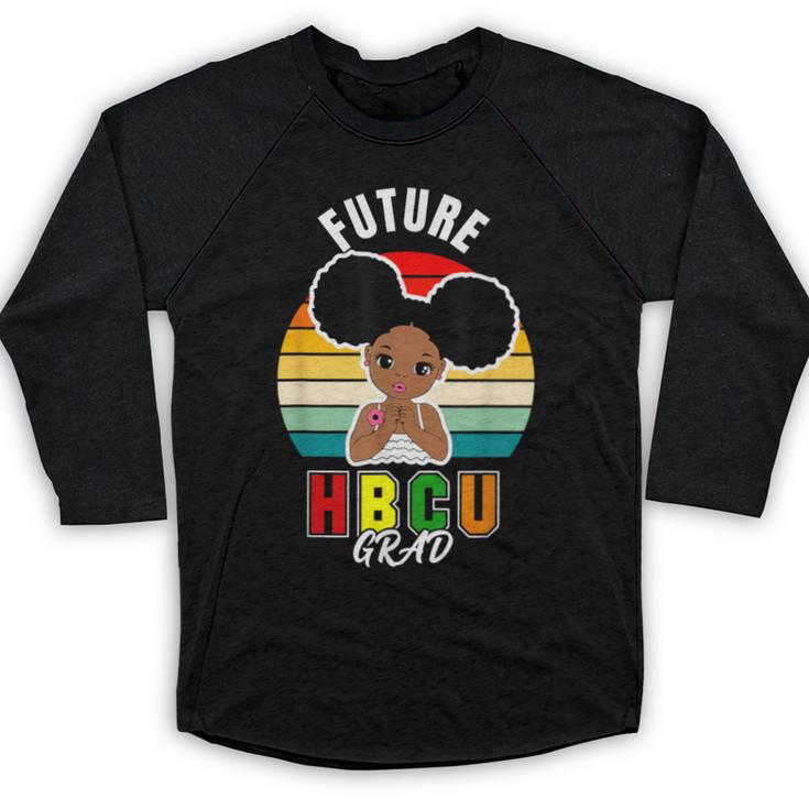 Future HBCU Grad Graduate Afro Girl College Graduation Baseball Raglan Shirt