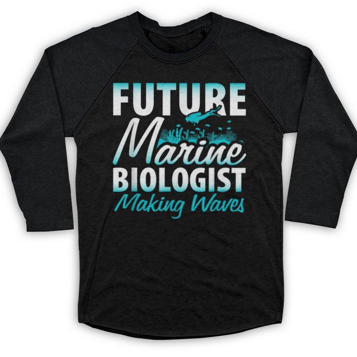 FUTURE MARINE BIOLOGIST MAKING WAVES Graduation T-Shirt Baseball Raglan Shirt