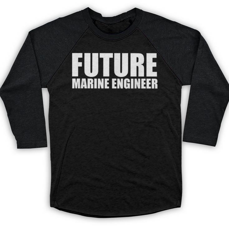 Future Marine Engineer College Graduate Graduation Baseball Raglan Shirt