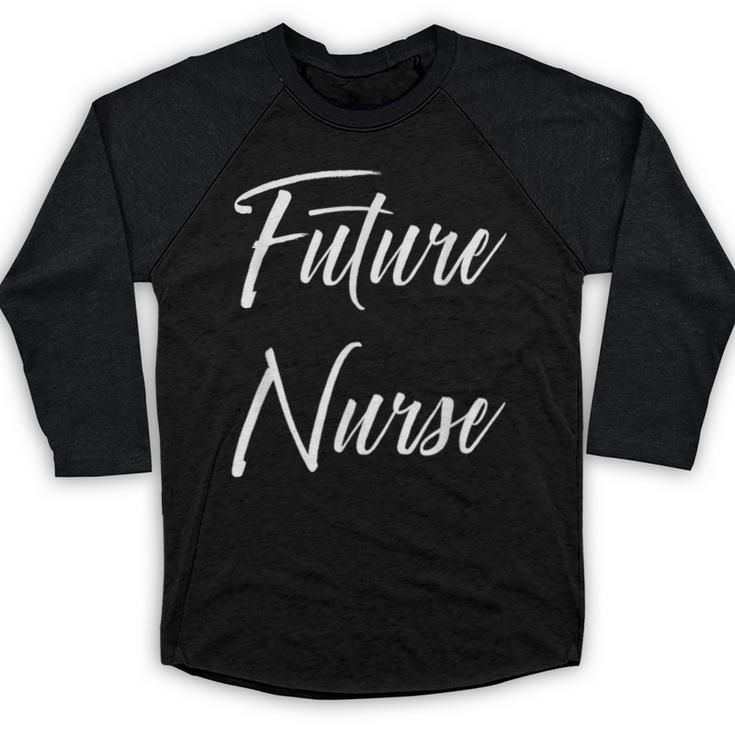 Future Nurse Shirt Cute Graduation Grad Baseball Raglan Shirt