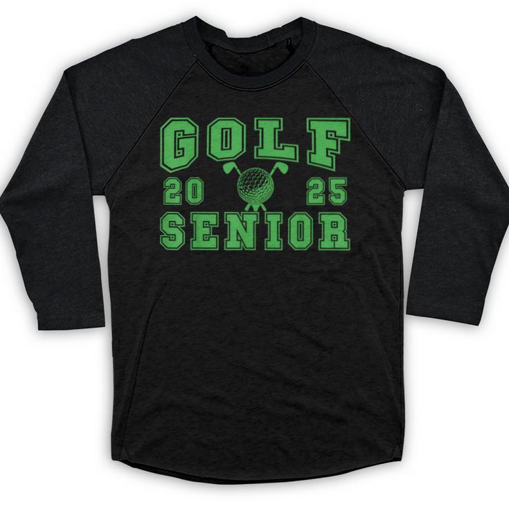 Golf Senior Night Golf Senior 2025 Graduation 32 Baseball Raglan Shirt