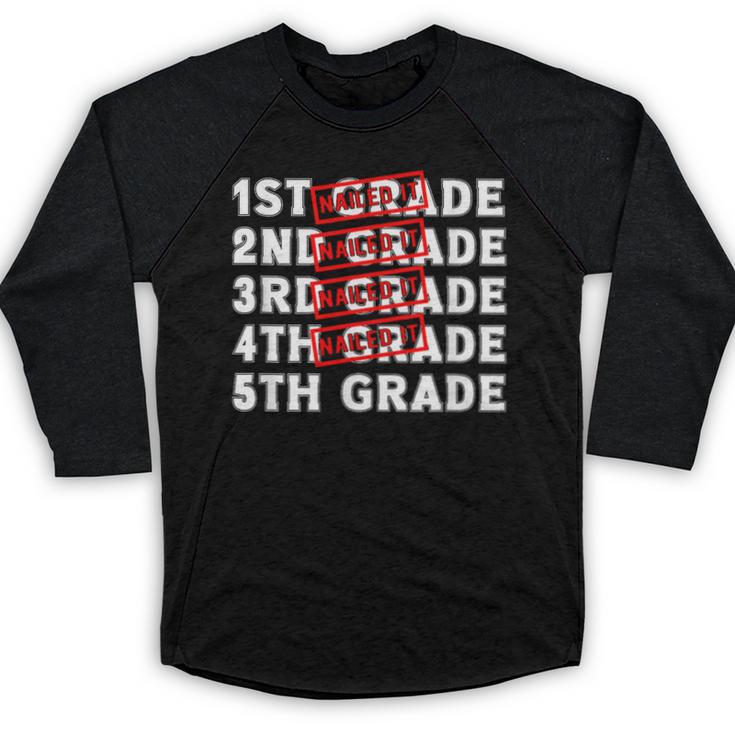 Goodbye 4th Grade Graduation Last Day School Hello 5th Grade Baseball Raglan Shirt