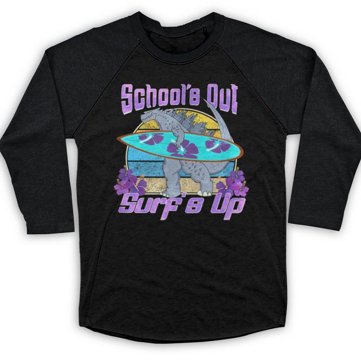Goodbye School Hello Summer Last Day Of School Graduation Baseball Raglan Shirt