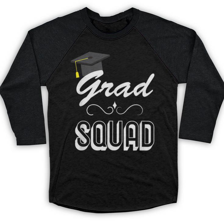 Grad Squad Cute Graduation Baseball Raglan Shirt