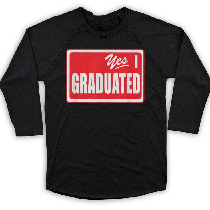Graduate Class Of 2025 Senior Graduation End Of School Year Baseball Raglan Shirt