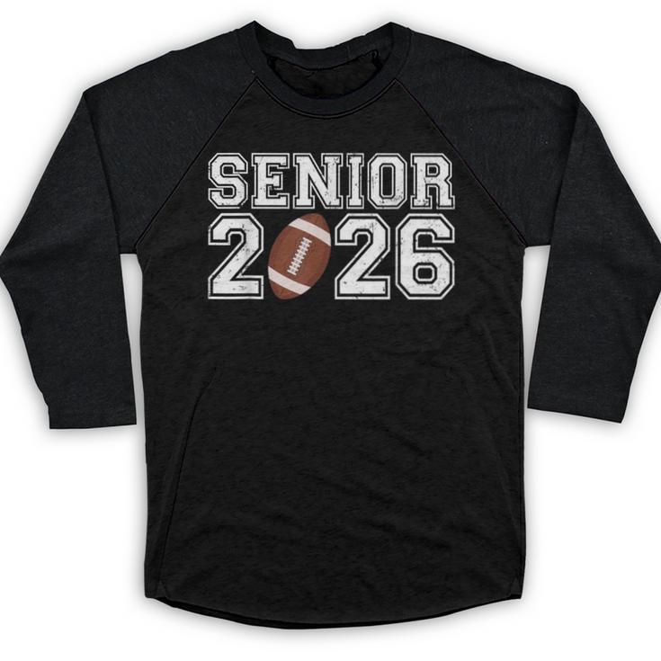 Graduate Senior Class Of 2026 Graduation American Football Baseball Raglan Shirt