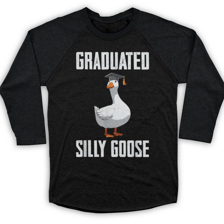 Graduated Silly Goose Student Graduation 2026 Grad Baseball Raglan Shirt