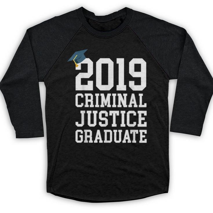 Graduation 2019 Criminal Justice Tshirt Baseball Raglan Shirt