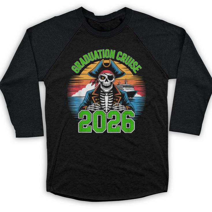 Graduation Cruise 2026 Group Pirate Matching Voyage Baseball Raglan Shirt