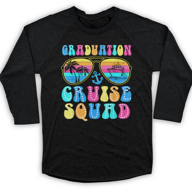 Graduation Cruise Squad Class Of 2025 Vacation Family Grad Baseball Raglan Shirt
