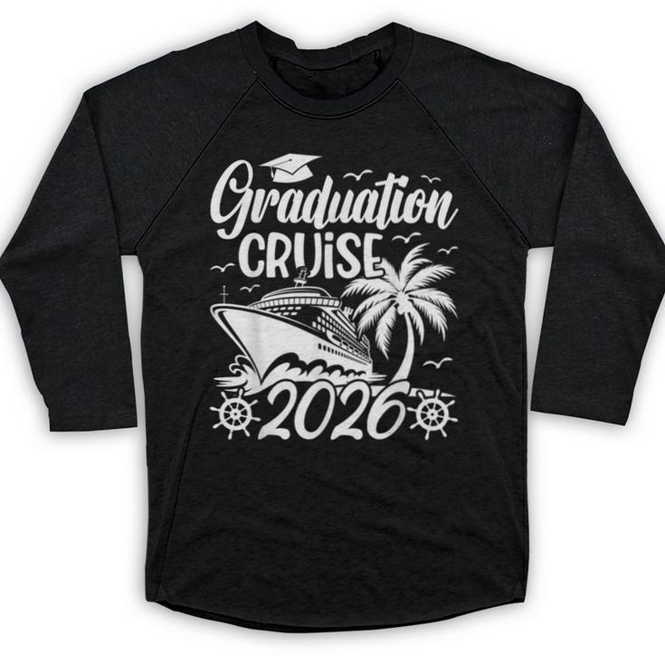 Graduation Cruise Trip 2026 Vacation Graduate Cruising Baseball Raglan Shirt