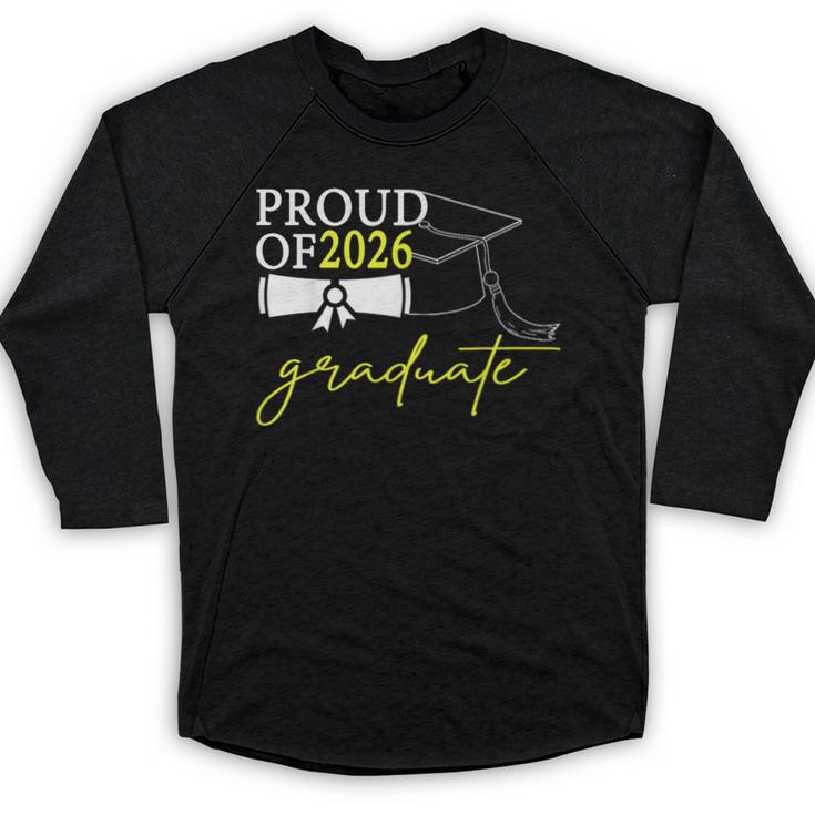 Graduation Decorations 2026 Proud Of 2026 Graduate Occaion Baseball Raglan Shirt