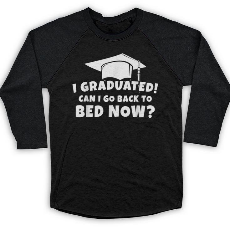 Graduation Motivation Joke University High School Student Baseball Raglan Shirt