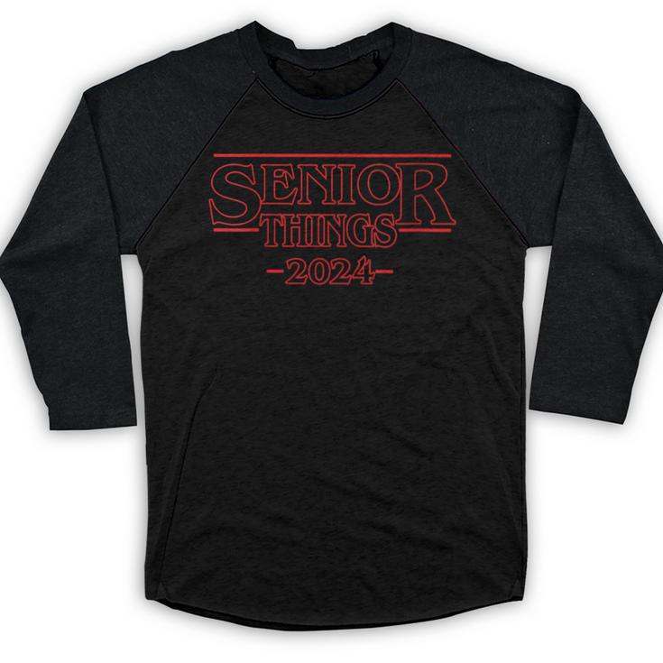 Graduation Senior Things 2024 Graduate Back To School Baseball Raglan Shirt