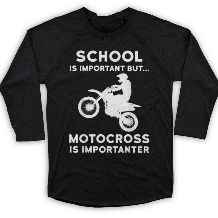 Graduation Shirt For Dirtbike Motocross Riders Baseball Raglan Shirt