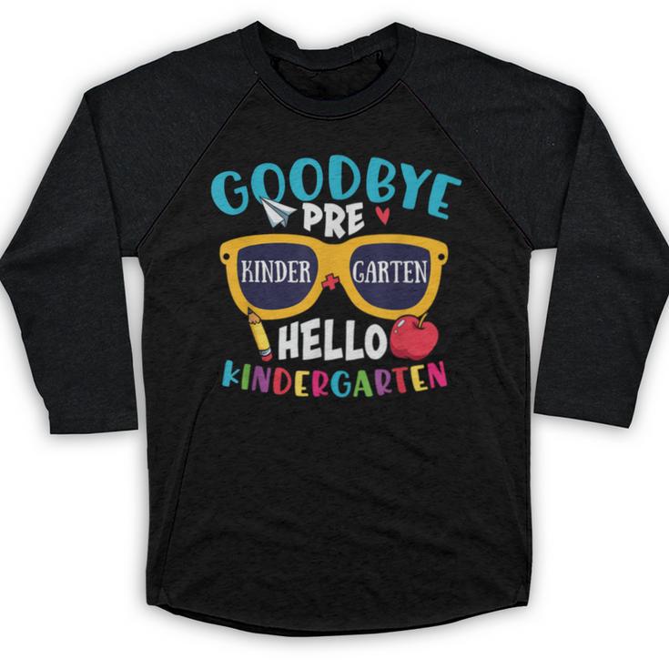Graduation Shirt Goodbye PreK Hello Kindergarten School Baseball Raglan Shirt