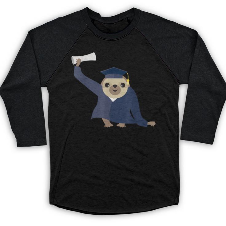 Graduation Sloth Lover T-Shirt Class Of 2019 Baseball Raglan Shirt