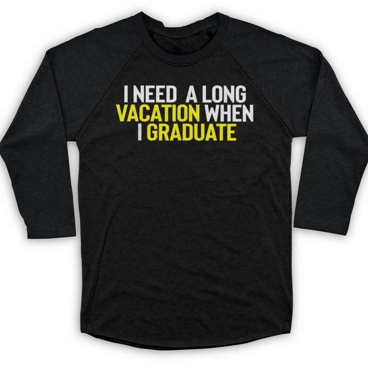 Graduation Student Grad School Class Senior Cute Baseball Raglan Shirt