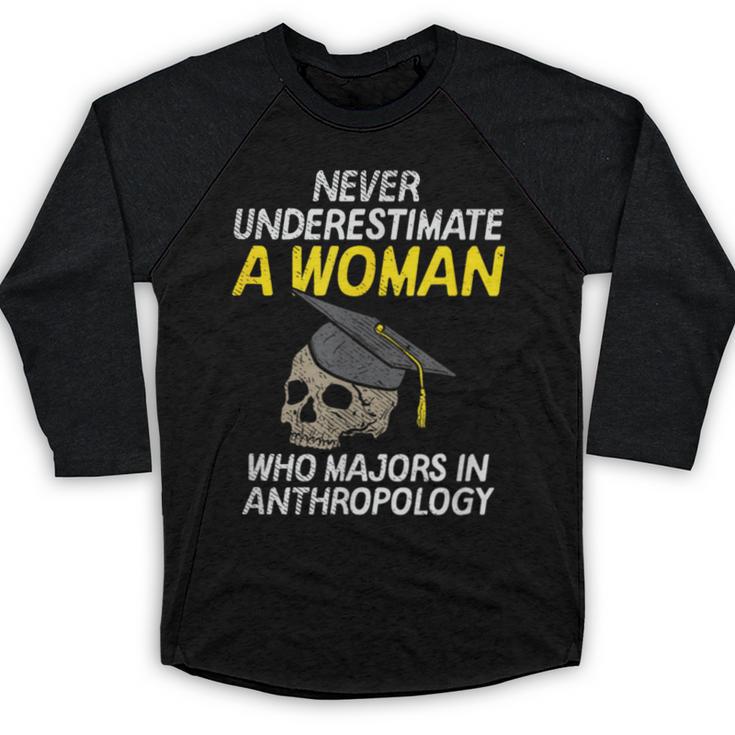 Graduation Student Who Majors In Anthropology Baseball Raglan Shirt