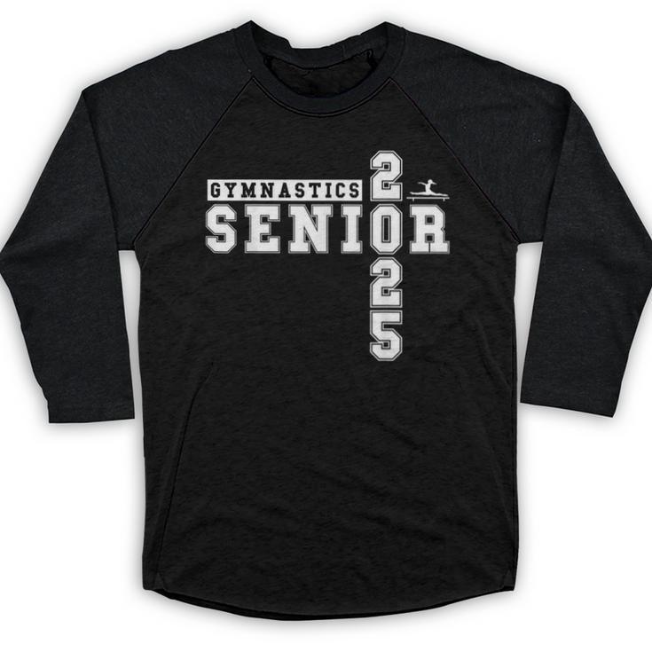 Gymnastics Senior Night Gymnastics Senior 2025 Graduation 2 Baseball Raglan Shirt