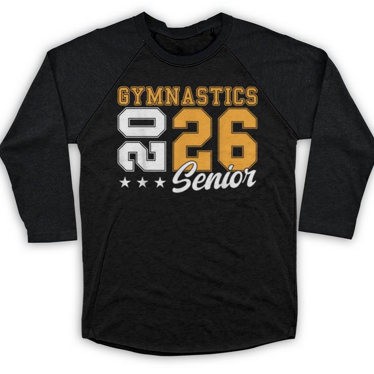 Gymnastics Senior Night Gymnastics Senior 2026 Graduation 17 Baseball Raglan Shirt