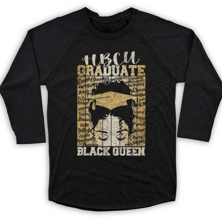 HBCU Historical College Alumni Queen Graduation 2024 Baseball Raglan Shirt