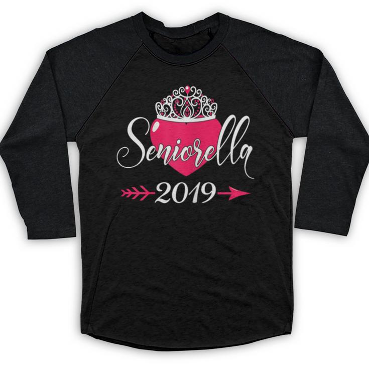 High School 2019 Senior Graduation Shirt Girls Daughter Baseball Raglan Shirt