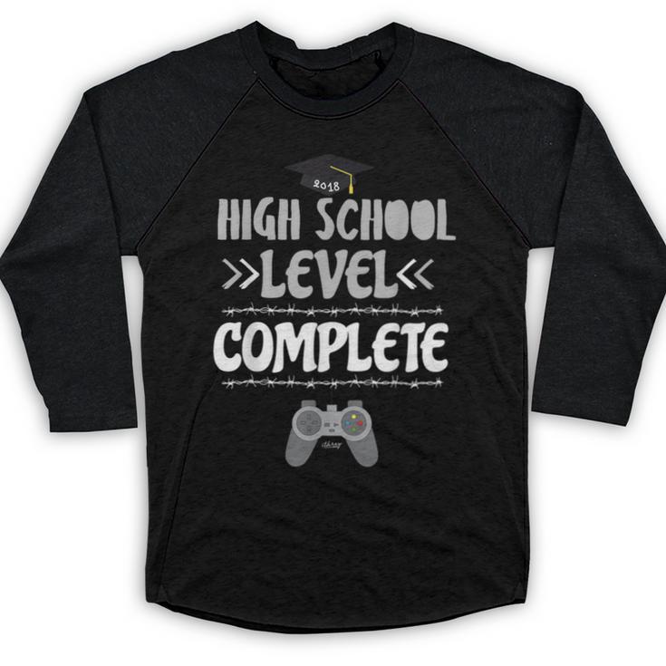 High School Graduation Shirt Video Gamer Graduation Baseball Raglan Shirt