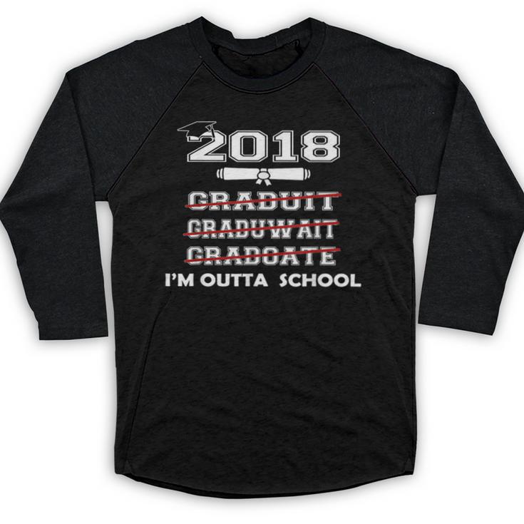 High School Graduation T Shirt College Graduation Baseball Raglan Shirt
