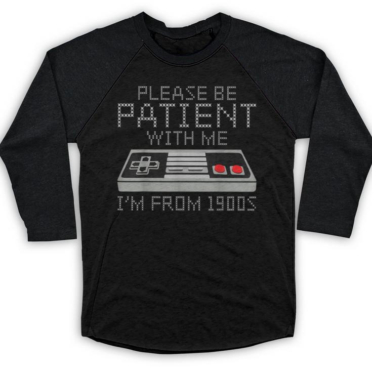 I'm From The 1900s Retro 90s Gaming Gamer Tee Baseball Raglan Shirt