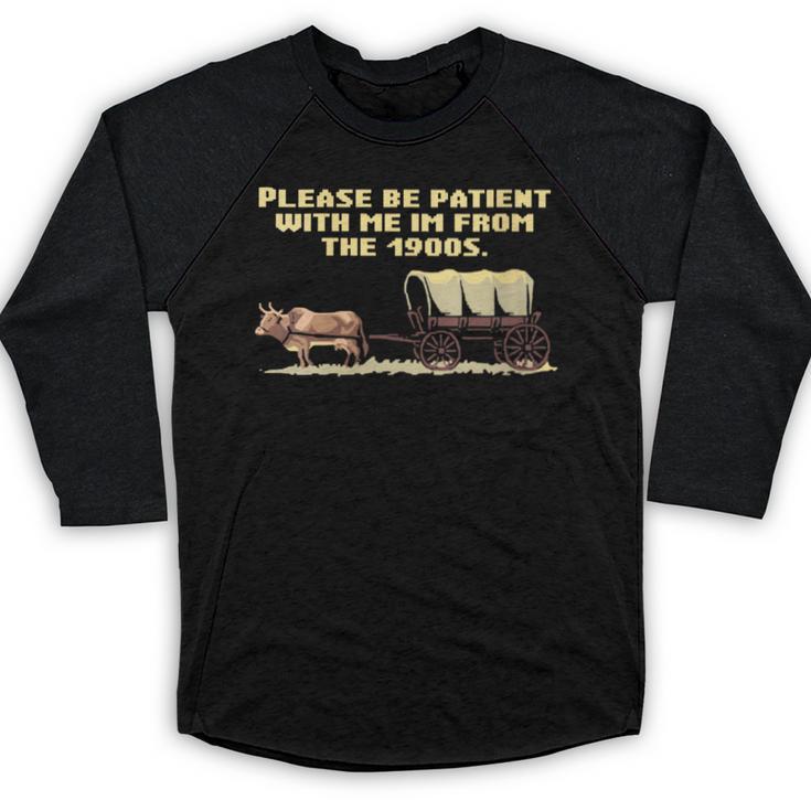 I'm From The 1900s Retro Wagon Baseball Raglan Shirt