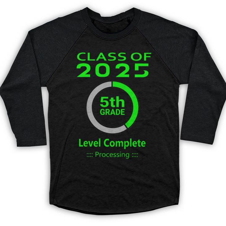 Kids Kids 5th Grade Graduation Video Game Baseball Raglan Shirt