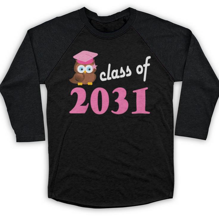 Kids Class Of 2031 Back To School Graduation T-Shirt Baseball Raglan Shirt