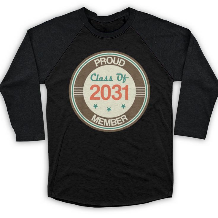 Kids Class Of 2031 Shirt Back To School Future Graduation Baseball Raglan Shirt
