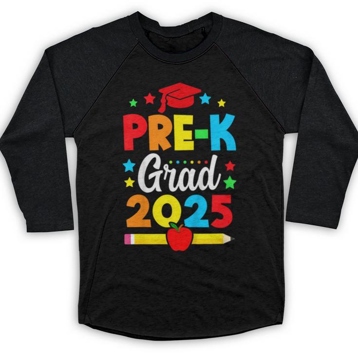 Kids Pre-K Grad 2025 Preschool Graduation 2025 Baseball Raglan Shirt
