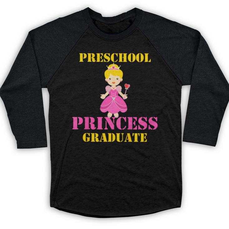 Kids Princess Graduate Prek Preschool Graduation Tshirt For Girls Baseball Raglan Shirt
