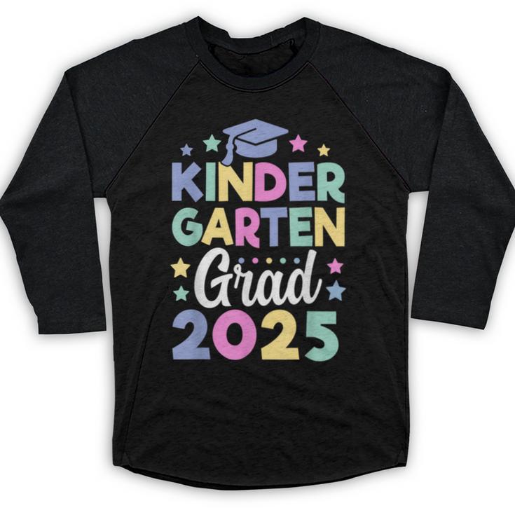 Kindergarten Graduation Kindergarten Grad Kid Girl Boy 2025 Baseball Raglan Shirt