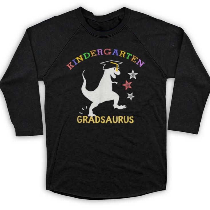Kindergarten Graduation Shirt 2019 Dinosaur Graduate Party Baseball Raglan Shirt