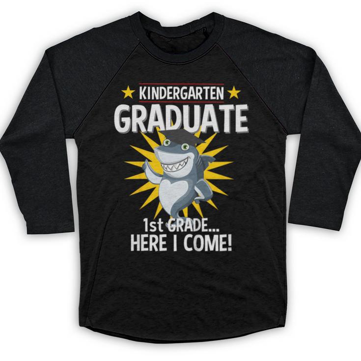Kindergarten Graduation Shirts 2019 Shark Grad Toddler Baseball Raglan Shirt