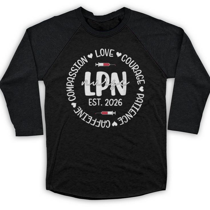 Licensed Practical Nurse Est 2026 LPN LVN Nursing Graduation Baseball Raglan Shirt