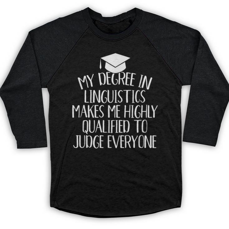 Linguistics Major Graduation Baseball Raglan Shirt